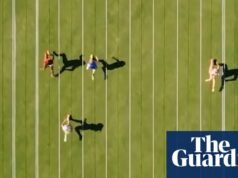 Vista aérea de la velocista estadounidense Sha’Carri Richardson ganando su serie Stawell Gift – vídeo | Atletismo