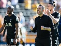 Roberto De Zerbi envía un mensaje de desafío a los rivales del descenso, el West Ham, después de la primera victoria del Tottenham en 118 días, pero admite temores de lesiones para Dominic Solanke y Xavi Simons.