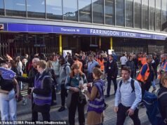 Caos en los viajes cuando una ‘fuga de gas’ cierra la estación Farringdon de Londres después de que los pasajeros informaran ‘malestar’