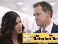 Kristi Noem le pregunta a su marido si necesita deshacerse de algo