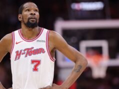 Kevin Durant (rodilla) de los Rockets es cuestionable para el Juego 1 contra los Lakers
