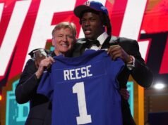 Los Gigantes toman a Arvell Reese en el quinto lugar, luego a Francis Mauigoa en el décimo