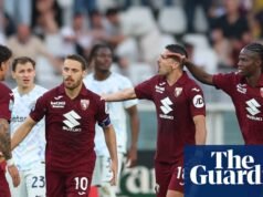 Fútbol europeo: el Inter pierde una ventaja de dos goles y el Turín se lleva un punto | fútbol de clubes europeos