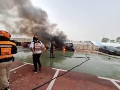 Un herido leve tras un ataque con misiles iraníes contra el norte de Israel