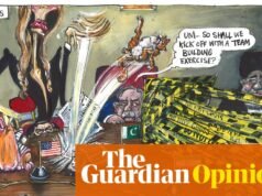 Martin Rowson sobre las conversaciones de paz en Oriente Medio – caricatura