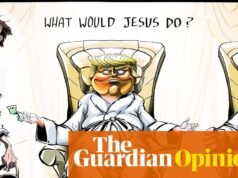 Ella Baron sobre Donald Trump, Pete Hegseth y la historia de Pascua – caricatura