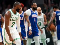 Celtics-76ers: Jaylen Brown lanza un martillo a Adam Bona y comete una falta técnica por ver derrotado a su oponente