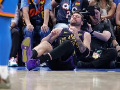 Los Lakers son demolidos por el Thunder y pierden a Luka Dončić por lesión en el tendón de la corva en un desastre de una noche