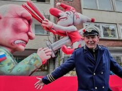 Artista alemán condenado a prisión por un tribunal ruso por un espectáculo de carnaval que se burlaba de Putin