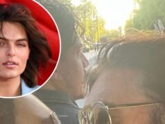 Damian, el hijo de Elizabeth Hurley, reacciona al PDA de Billy Ray Cyrus