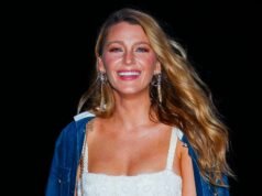 La capa exterior de Blake Lively es perfecta para salidas nocturnas informales y por menos de $35