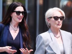 Anne Hathaway y Meryl Streep lucen este tono azul cerúleo