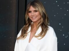 El look bomber de primavera de Heidi Klum cuesta $ 37 en Amazon