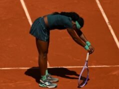 Coco Gauff tira a mitad de partido antes de la clasificación en el Madrid Open