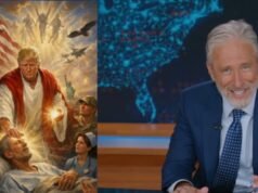 Jon Stewart critica a Donald Trump porque la foto de Jesús era “yo como médico”