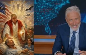 Jon Stewart critica a Donald Trump porque la foto de Jesús era “yo como médico”