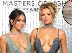 Brooks Nader muestra las secuelas sangrientas de los anillos en los pezones de su hermana