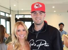 Ella, la prometida de Garrett Nussmeier, reacciona a su borrador de diapositiva