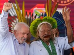 El líder indígena brasileño Raoni apoya a Lula a pesar de las protestas contra el ferrocarril amazónico