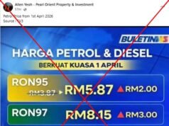 Precios de combustible falsos en gráficos fabricados que circulan en Malasia mientras continúa la guerra con Irán