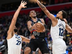Los Pistons logran una victoria por 113-108 sobre los Timberwolves con Anthony Edwards y Cade Cunningham lesionados