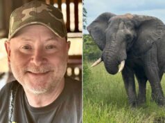 Guía de safari, que una vez dijo que “preferiría ser asesinado” por un elefante que “dispararle a uno”, asesinado por un elefante que cargaba.