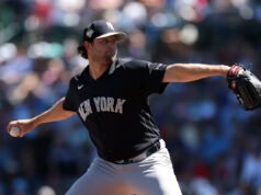 Gerrit Cole alcanza las 96 mph en su primera salida de rehabilitación después de regresar de una cirugía Tommy John