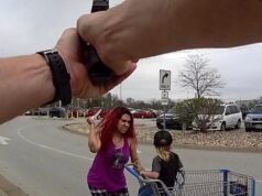 Mujer asesinada por la policía tras secuestrar y mutilar a un niño