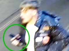 Un matón con un cuchillo persigue a un hombre por la calle antes de matarlo a puñaladas afuera de un pub después de una discusión