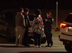 El hombre tiene unos 20 años y está atrapado en un automóvil después de sumergirse en Audley Weir en el Parque Nacional Real.