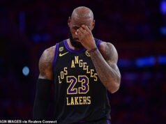 LeBron James, de 41 años, llega a una encrucijada en su carrera en Los Ángeles cuando los Lakers son barridos por el Thunder y su contrato expira