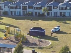 La policía busca a los asesinos con machetes después de que un hombre fuera secuestrado de su casa y asesinado, antes de que el cuerpo fuera arrojado en el área de juegos infantiles: “Muy aterrador”