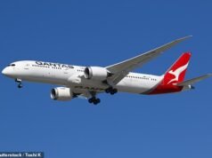 Escenas salvajes en un vuelo de Qantas cuando un pasajero supuestamente muerde a una azafata