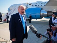 La amenaza desequilibrada de Trump a la reportera de Fox News, de 37 años, y a su prometido ‘RINO’, de 52, mientras arremete contra su pregunta