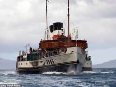 Waverley al rescate mientras un barco de vapor recoge a los pasajeros de CalMac varados en la isla de Mull