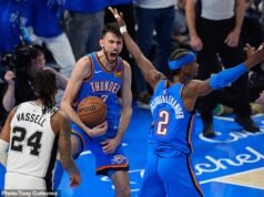 Emocionado por el Oklahoma City Thunder mientras Shai Gilgeous-Alexander realiza una exhibición de calibre MVP para vencer a San Antonio y empatar las Finales de la Conferencia Oeste.