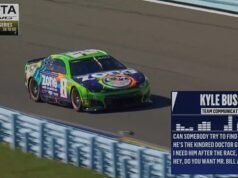 Momento desgarrador Kyle Busch pide asistencia médica en su auto durante una carrera de NASCAR pocos días antes de su repentina muerte a los 41 años.