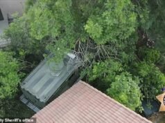 El video muestra el momento en que los agentes utilizaron un vehículo blindado Bearcat para atropellar TRES veces a un sospechoso armado y matarlo después de dispararle a un oficial de policía.