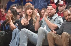 Travis Kelce y Taylor Swift salen de Nueva York para animar a los Cavaliers de la ciudad natal de la estrella de la NFL en una cita nocturna en la cancha de la NBA antes de su boda de verano.