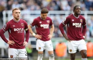 ¡Una batalla a cinco bandas por Jarrod Bowen y la estrella por la que quieren 80 millones de libras! Por qué el descenso podría significar que el West Ham pierda todo su primer XI inadaptado