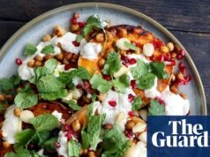 Yogurt tahini de calabaza asada, garbanzos y mandarina – receta | comida y bebida australiana