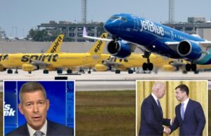 El secretario del DOT, Duffy, culpa al administrador de Biden, Pete Buttigieg, por el fracaso de Spirit Airlines