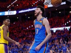 Thunder supera a los Lakers en el primer partido de las semifinales del Oeste