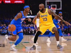 Thunder logra una victoria dominante sobre LeBron James y los Lakers toman ventaja de 1-0