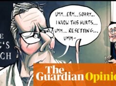Ella Baron sobre la batalla de Keir Starmer por sobrevivir – caricatura