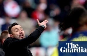 Que los rivales deseen el descenso del Tottenham puede ser una “gran motivación”, insiste De Zerbi Tottenham Hotspur