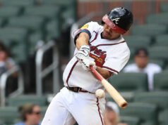 El receptor de los Bravos, Drake Baldwin, colocado en la reserva de lesionados por distensión oblicua