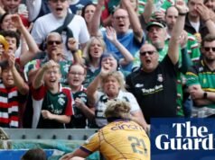 Leicester golpeó a Northampton por seis mientras los líderes de la liga colapsan en un ardiente derbi | rugby de primer nivel