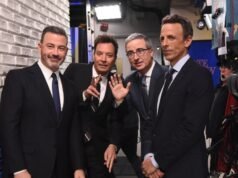 Los presentadores de Late Night Jimmy Kimmel asan por el drama de Trump