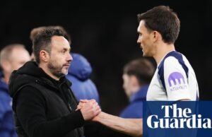 De Zerbi está listo para la lucha por el descenso ‘hasta el último minuto’ después de que el Leeds frustrara a los Spurs | Tottenham Hotspur
